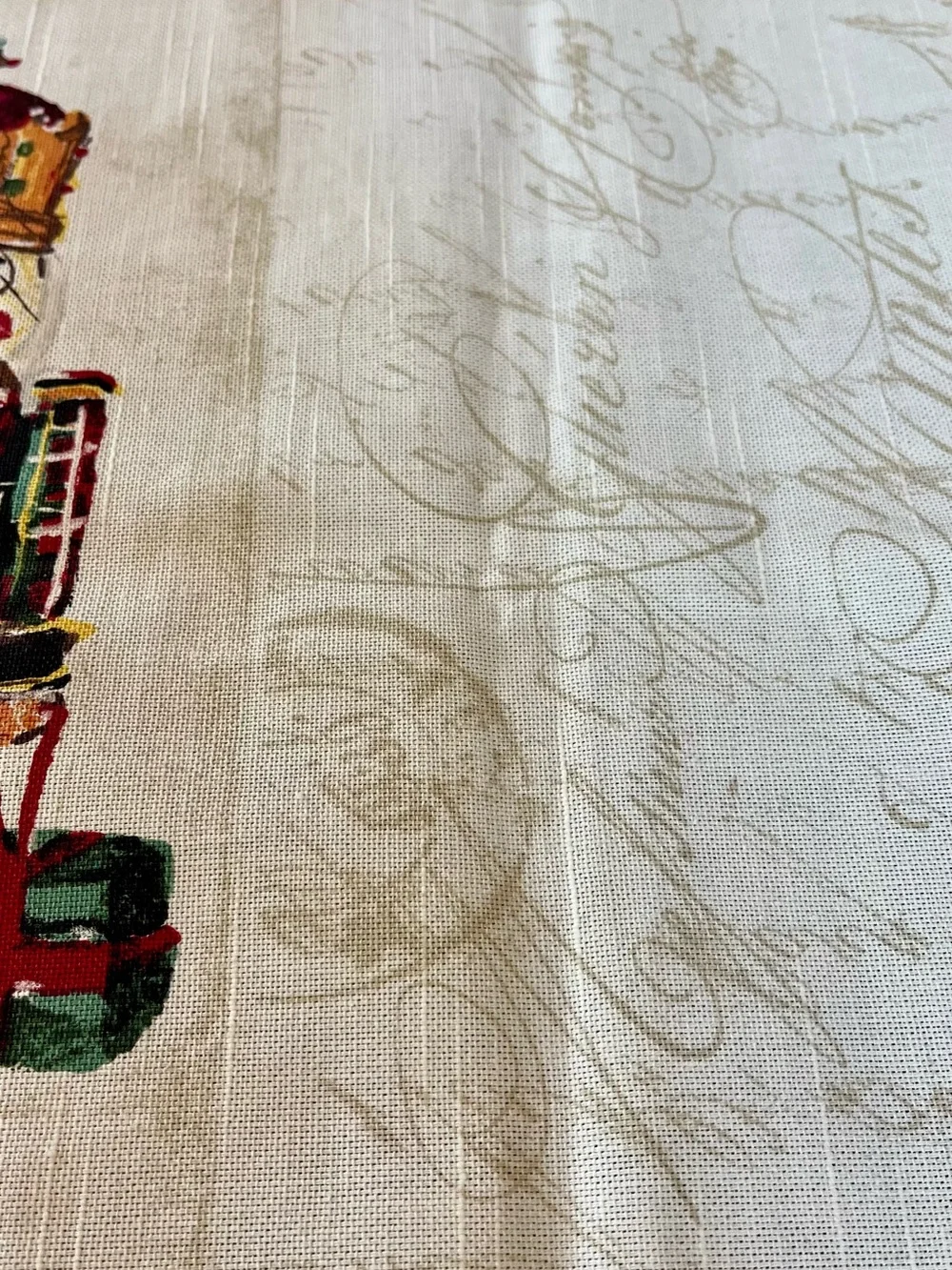 Williams Sonoma Nutcracker Tea Towel Green & Red